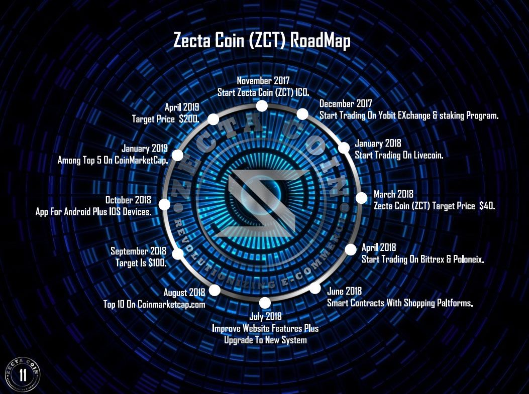 zectacoinのロードマップ